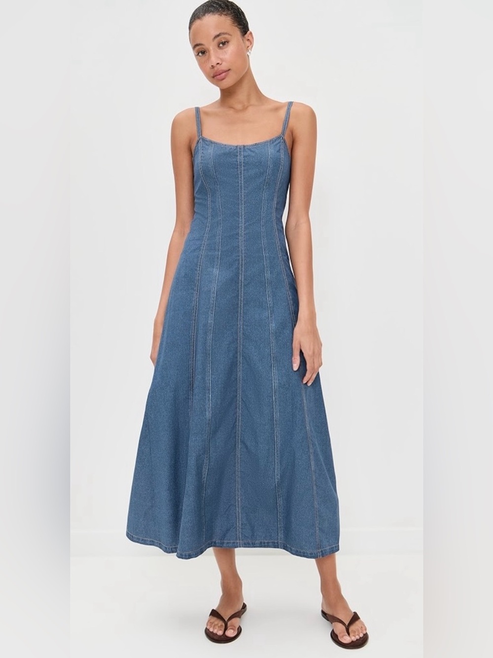 rag & bone Miramar poplin Melody lightweight dress, Seneca denim blue Sz 2 NWT